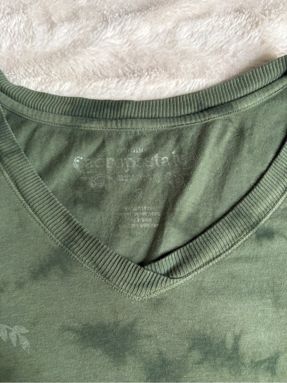 Y2K Aeropostale Longline Tee Fitted V-Neck Small | 2000s Earthy Fairy Grunge - Picture 2 of 7